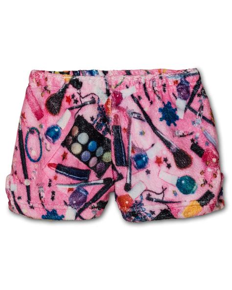 Up Past 8 Girls Boxer Shorts Pajama Fun Shorts Plush Lounge Sleepwear Pink Size 3t