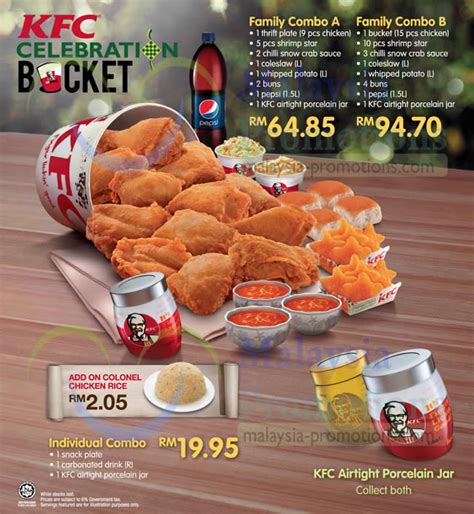 Check kfc menu & prices (2021) in malaysia. KFC FREE Airtight Porcelain Jar With Celebration Bucket ...