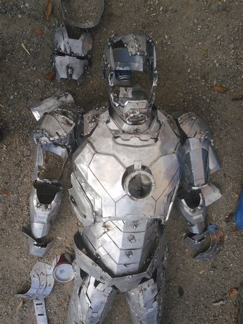 Iron Man Mark 436 Custom Aluminium Armor For French Premiere On April