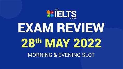 28 May 2022 Ielts Exam Review Morning And Evening Slot Easy Ielts