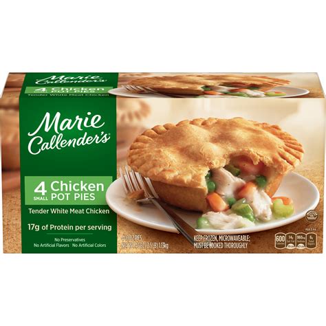 With 15g protein and no artificial colors or flavors, this convenient meal can be. Marie Callenders Frozen Pot Pie Dinner Chicken Multi-Pack 4-Count 10 Ounce - Walmart.com ...