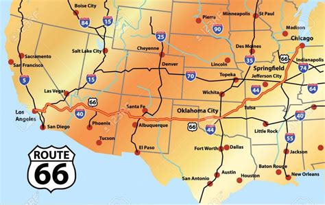 Printable Route 66 Map Printable Maps