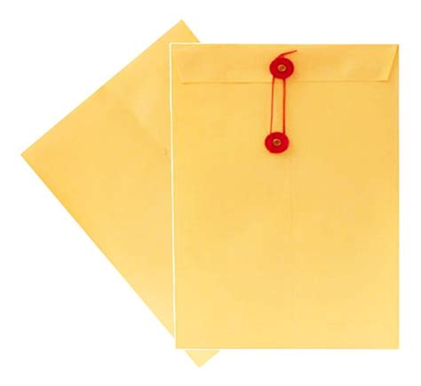Paquete Con 25 Sobres Amarillo Manila Rondana Tamaño Carta 14500