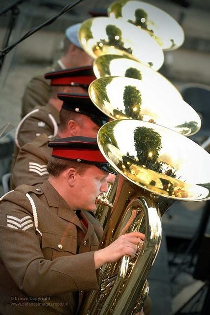 Army Tuba Players At The Royal Military School Of Music Military