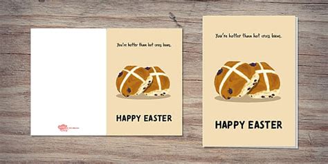 Hotter Than Hot Cross Buns Easter Card Twinkl Party