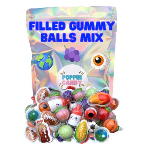 Filled Gummy Balls Mix Poppin Candy