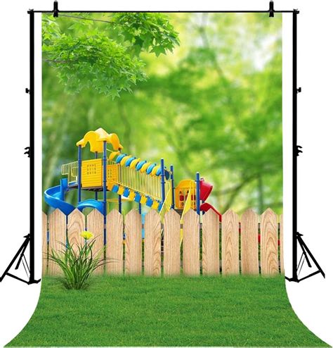 Amazon 7 X 5ft Green Grass Field子供のおもちゃスライドplayground Artistic景色sweet