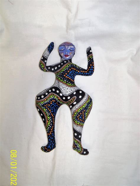10 in aboriginal tribal cloth art doll handmade with face cab etsy art dolls cloth art