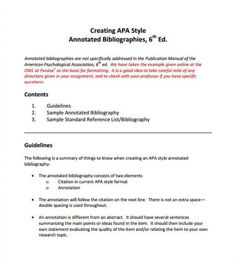 🔥 Apa 6 Annotated Bibliography Top 7 Examples Of Annotated