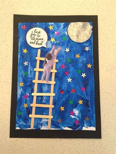 I Love You To The Moon And Back Mothers Day Craft Moon Crafts