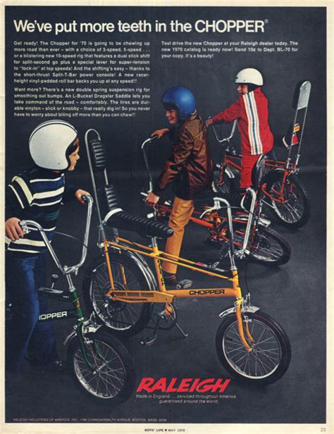 Weve Put More Teeth In The Raleigh Chopper Bicycle Ad 1970