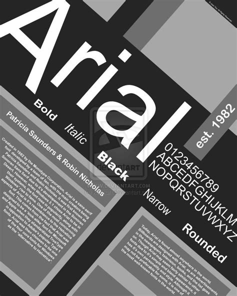 Typography Poster Arial By Karikun On Deviantart Design Delight