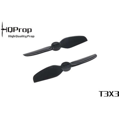 HQProp T3X3 2-blade 3Inch Poly Carbonate Propeller 2CW+2CCW - Black ...