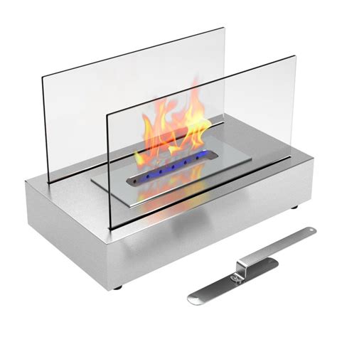 Moda Flame Vigo Ventless Table Top Ethanol Fireplace In Black N3 Free