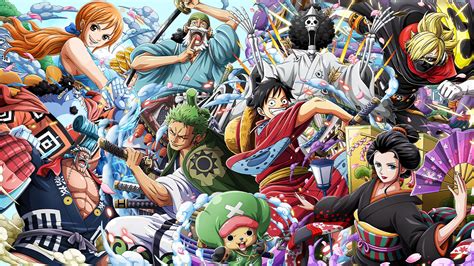 Can someone please make an hd and textless verison of wano luffy from the wano arc trailer by the new character designer, midori matsuda. Wano Straw Hats HD Wallpaper with Jimbe (by QuentinGod93 ...