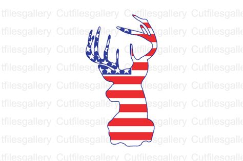 Deer American Flag Svg Dxf Png Cut Files Graphic By Cutfilesgallery