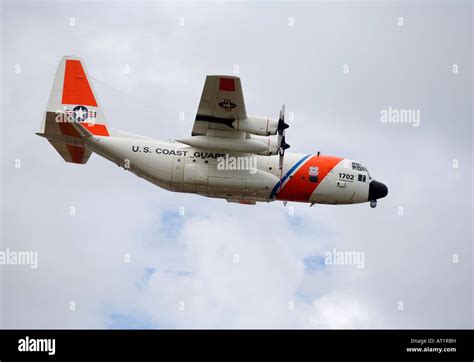 U S Coast Guard C 130 Hercules Long Range Surveillance Aircraft Stock