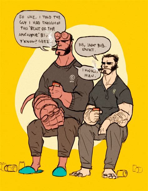 Hellboy And Wolverine By Arthur Asa Character Design References