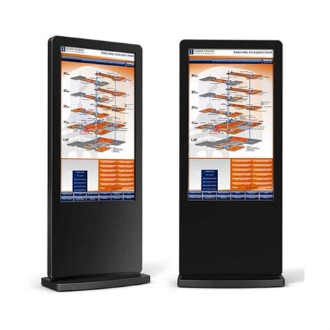 Infrared Freestanding Multi Touch Screen Poster With Dual Os