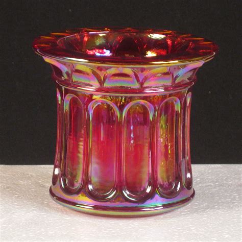Fenton Red C9778 Rn Carnival Glass Candle Votive Carnival Glass