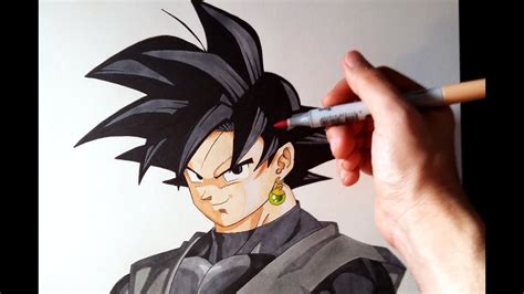 Cómo Dibujar A Goku Black De Dragon Ball Super How To Draw Goku Black