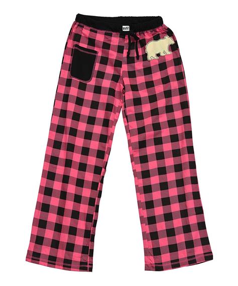 Look At This Pink Plaid Bear Pajama Pants Women On Zulily Today Womens Pajamas Pants