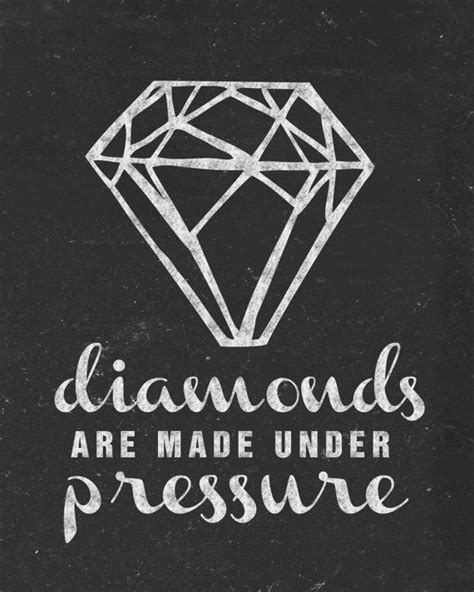 Pressure makes diamonds watercolor diamond inspirational quote wall art print for home decor or gift for her. Diamonds Are Made Under Pressure 8x10 Print by PeatedProverbs, $16.00 #diamonds #inspiration # ...