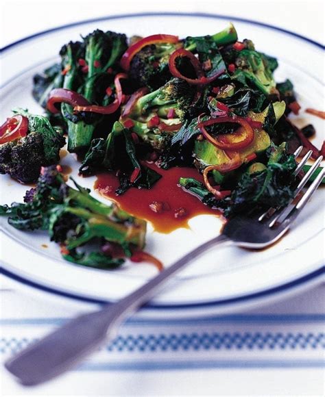 Stir Fried Purple Sprouting Broccoli Recipe Delicious Magazine