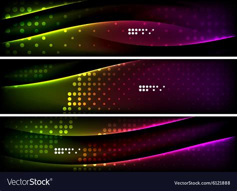 Set Banner Header Backgrounds With Place Vector Image