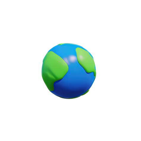 3d Cartoon Planet Earth Icon 24763201 Png
