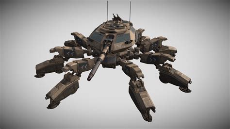 Spider Tank Download Free 3d Model By Adoni Adonitorres E9dd92b