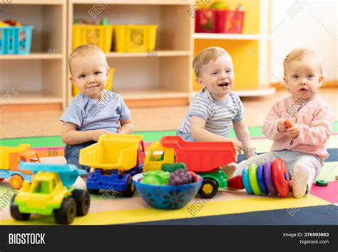 Group Babies Playing Image And Photo Free Trial Bigstock