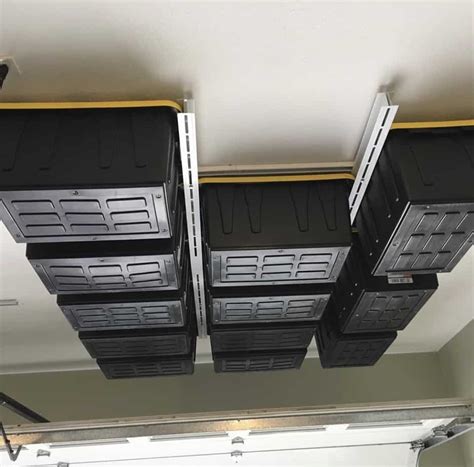 Best Overhead Tote Garage Storage Rack System E Z Storage