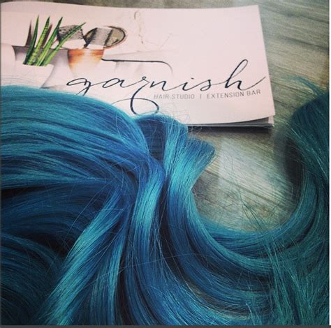 Garnish Studio And Extension Bar Of Raleigh Nc Sportin Blue Hair