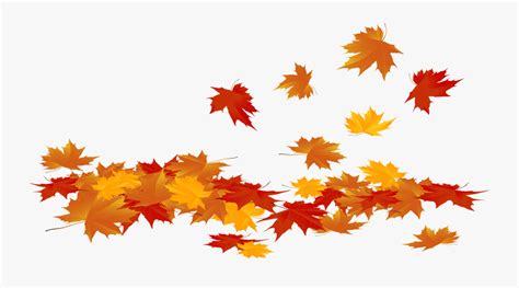 Fallen Autumn Leaves Png Clip Art Image Transparent Background Fall
