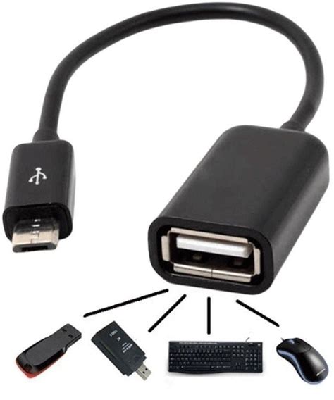 Cable Otg V8 Microusb A Usb Solo Para Equipos Otg Celulares 325 En