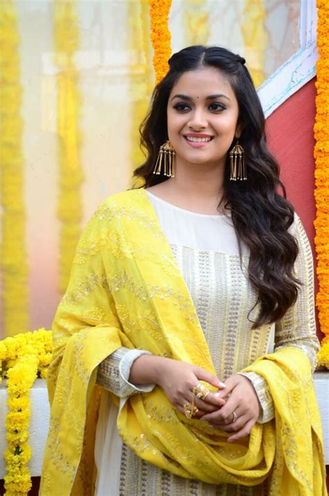 Images Of Keerthi Suresh At New Movie Launch Event