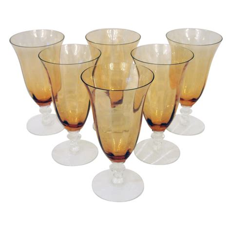 Set Of 6 Vintage Parfait Glasses At 1stdibs