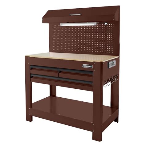 Kobalt 45-in W x 36-in H 3-Drawer Wood Work Bench in the Work Benches