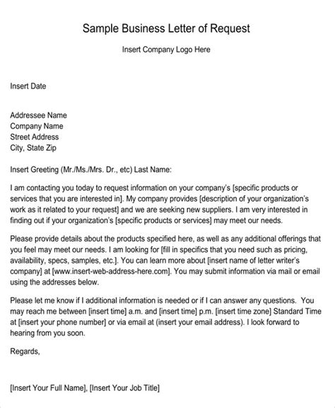 I frequently receive emails from people who are interested in some sort of knowledge exchange but never clarify how they would like for me to take action. 47+ Request Letter Template - Word, Google Docs, Apple ...