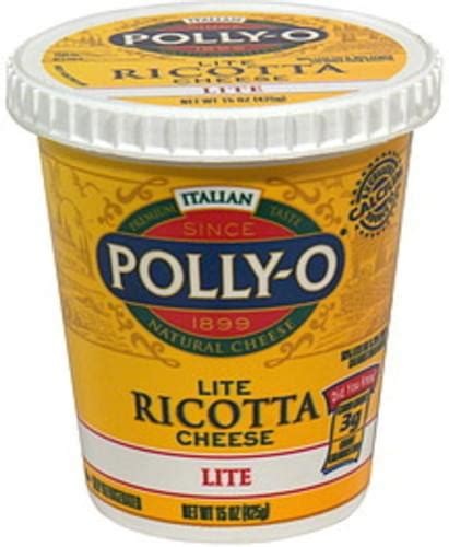 Polly O Lite Ricotta Cheese 15 Oz Nutrition Information Innit