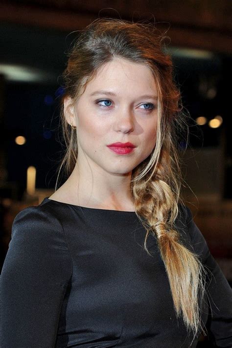 Lea Seydoux Long Braided Hairstyle Messy Hairstyles Side Braid