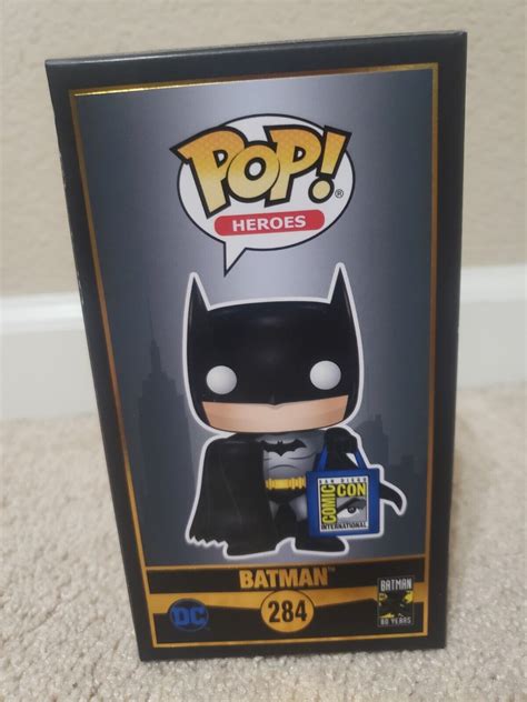 Funko Pop Batman Avec Sac Sdcc 284 2019 Sd Bande Dessinée Avec Exclusivité Avec Protection