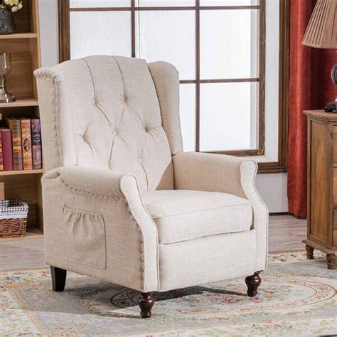 Jewel wingback chair, beige by fully wind co., ltd. Canora Grey Wingback Recliner Armchair, Massage Heated ...