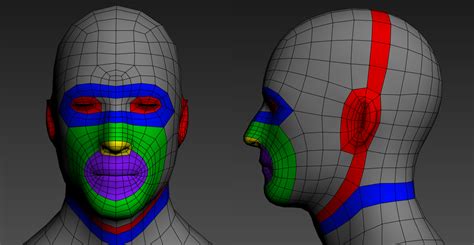 face retopology face topology character modeling character model sheet