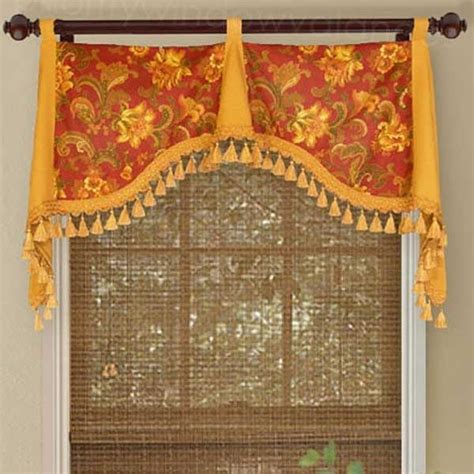 Flat Swag Valance On Rings Custom Valances Custom Drapes Valance