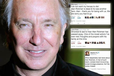 Alan Rickman Dead Stars Lead Tributes As British Actor Dies Of Cancer