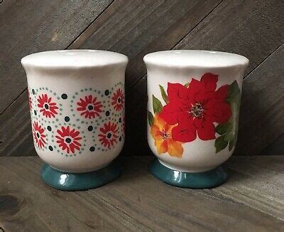You Will Receive This Set Of Pioneer Woman Vintage Floral Salt And