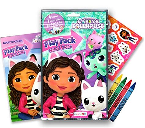 Gabby's Dollhouse Coloring and Activity Books Bundle with Imagine Ink