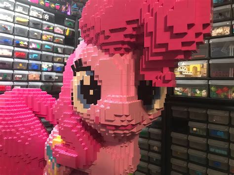Equestria Daily Mlp Stuff A Giant Lego Pinkie Pie Statue
